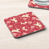 Weihnachtsrentiere Set von 6 Untersetzer (Linke Seite)