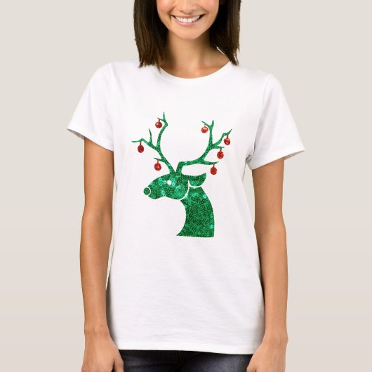 Weihnachtsrentiere T-Shirt (Vorderseite)