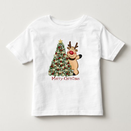 Weihnachtsrentiere T - Shirt (Vorderseite)
