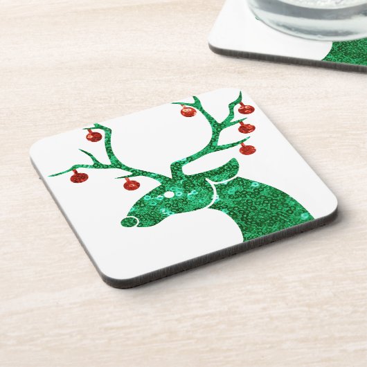 Weihnachtsrentiere Untersetzer (Linke Seite)