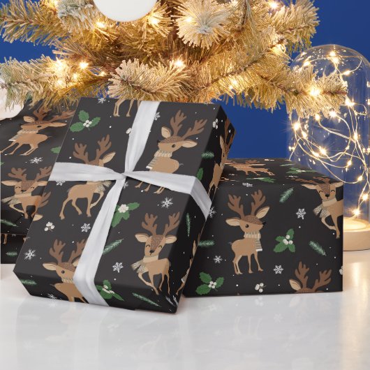 Weihnachtsrentiermuster Geschenkpapier (Feiertage)