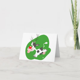 Weihnachtsrentiernotecard Feiertagskarte
