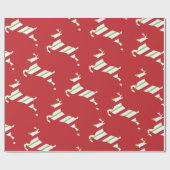 Weihnachtsrentierpapier Geschenkpapier (Flach)