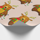 Weihnachtsrentierpapier Geschenkpapier (Ecke)