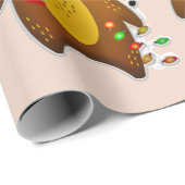 Weihnachtsrentierpapier Geschenkpapier (Rolleneckpunkt)