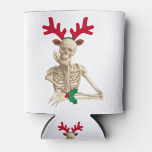 Weihnachtsrentierskelett Dosenkühler