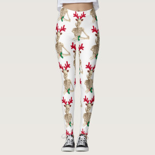 Weihnachtsrentierskelett Leggings