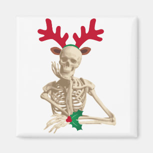 Weihnachtsrentierskelett Magnet