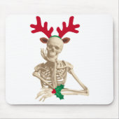 Weihnachtsrentierskelett Mousepad (Vorne)