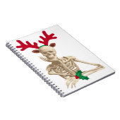 Weihnachtsrentierskelett Notizblock (Rechte Seite)