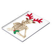 Weihnachtsrentierskelett Notizblock (Linke Seite)