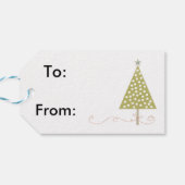 Weihnachtsretro Geschenkanhänger (Rückseite Horizontal)