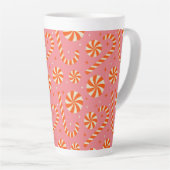 WeihnachtsRetromuster aus Candy Cany Milchtasse (Rechte Ecke)