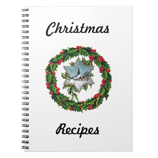 Weihnachtsrezept-Buch Notizblock (Vorderseite)