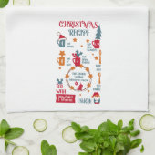 Weihnachtsrezept Geschirrtuch (Gefaltet)