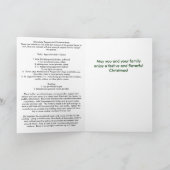 Weihnachtsrezept-Gruß-Karte Feiertagskarte (Innenseite)