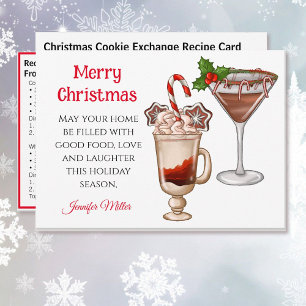 Weihnachtsrezepte Tausch Cocktails 5 x 7 Feiertage Feiertagskarte