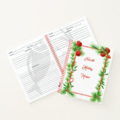Weihnachtsrezeptorbuch Notizblock (Innenseite)