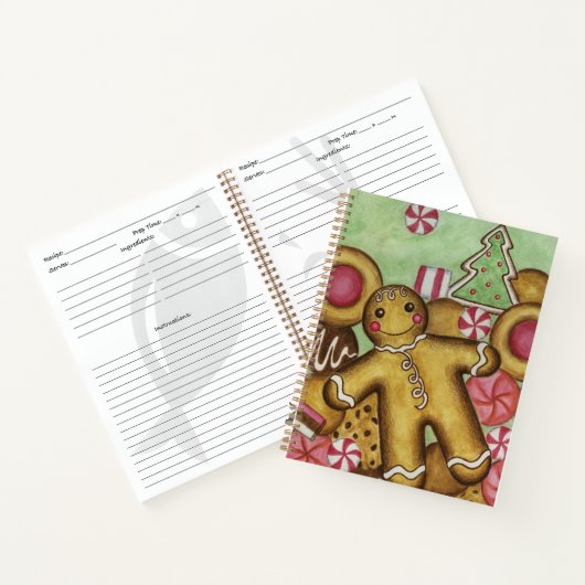 Weihnachtsrezeptorbuch Notizblock (Innenseite)