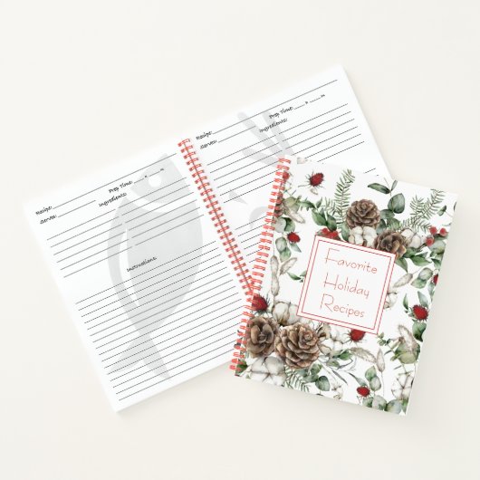 Weihnachtsrezeptorbuch Notizblock (Innenseite)