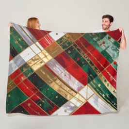 Weihnachtsribons Fleecedecke