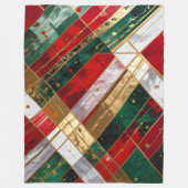 Weihnachtsribons Fleecedecke (Vorderseite)