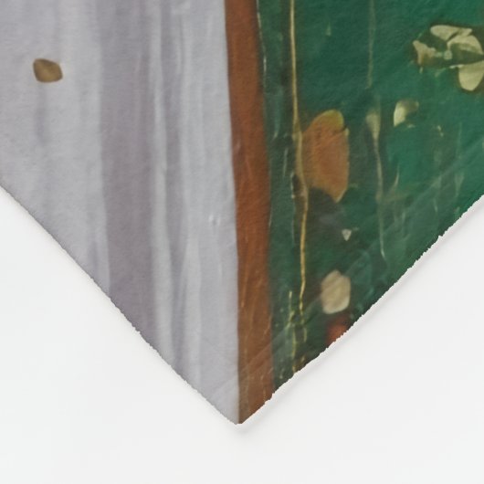 Weihnachtsribons Fleecedecke (Ecke)