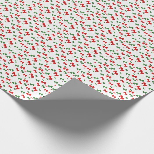 Weihnachtsribons Geschenkpapier (Ecke)