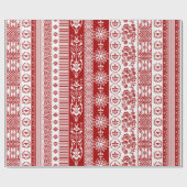 Weihnachtsribons in Erdbeerrot Geschenkpapier (Flach)