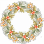 Weihnachtsriemenaufkleber Aufkleber (Vorderseite)