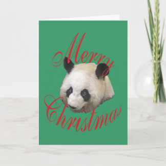 Weihnachtsriese Panda Feiertagskarte