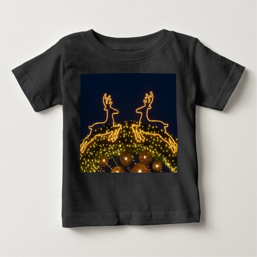 Weihnachtsrinder Baby T-shirt (Vorderseite)