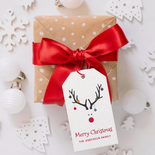 Weihnachtsrinder Geschenkanhänger