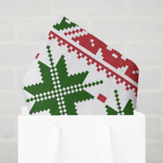 Weihnachtsrinder hässliche Pullover-Papiere Seidenpapier (Geschenktüte)