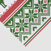 Weihnachtsrinder hässliche Pullover-Papiere Seidenpapier (Detail)