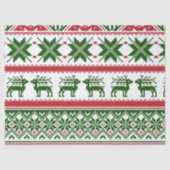 Weihnachtsrinder hässliche Pullover-Papiere Seidenpapier (Vorderseite)