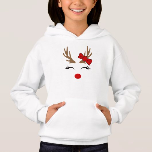 Weihnachtsrinder hoodie (Vorderseite)
