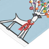 Weihnachtsrinder im Schnee Kurzer Tischläufer (Ecke)