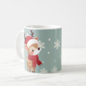 Weihnachtsrinder Kaffeetasse (Vorderseite Links)
