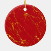 Weihnachtsrinder Keramik Ornament (Hinten)