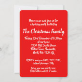 Weihnachtsrinder kommen in Einladungen (Rückseite)