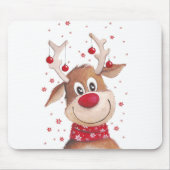Weihnachtsrinder Mousepad (Vorne)