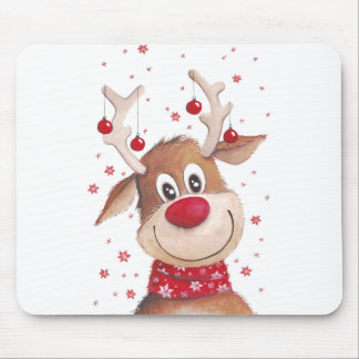 Weihnachtsrinder Mousepad