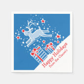 Weihnachtsrinder-Servietten Serviette (Vorderseite)