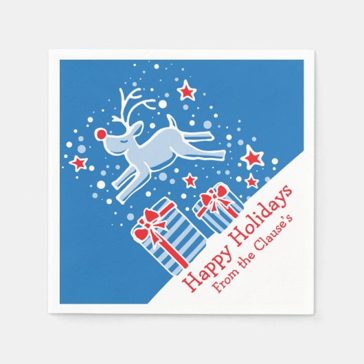 Weihnachtsrinder-Servietten Serviette (Vorderseite)