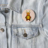 Weihnachtsrinderknopf Button (Beispiel)