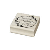 Weihnachtsring Frohe Weihnachtsfeier Rücksendeadre Gummistempel (Stempel)