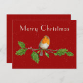 Weihnachtsrobbe Grußkarte Postkarte (Vorne/Hinten)