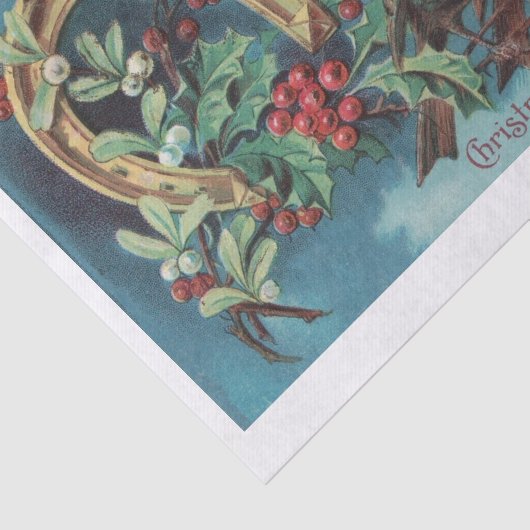 Weihnachtsrobben mit Horseshoe Decoupage Seidenpapier (Ausschnitt)