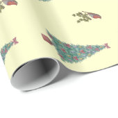 Weihnachtsrobben und Weihnachtsbäume Geschenkpapier (Rolleneckpunkt)